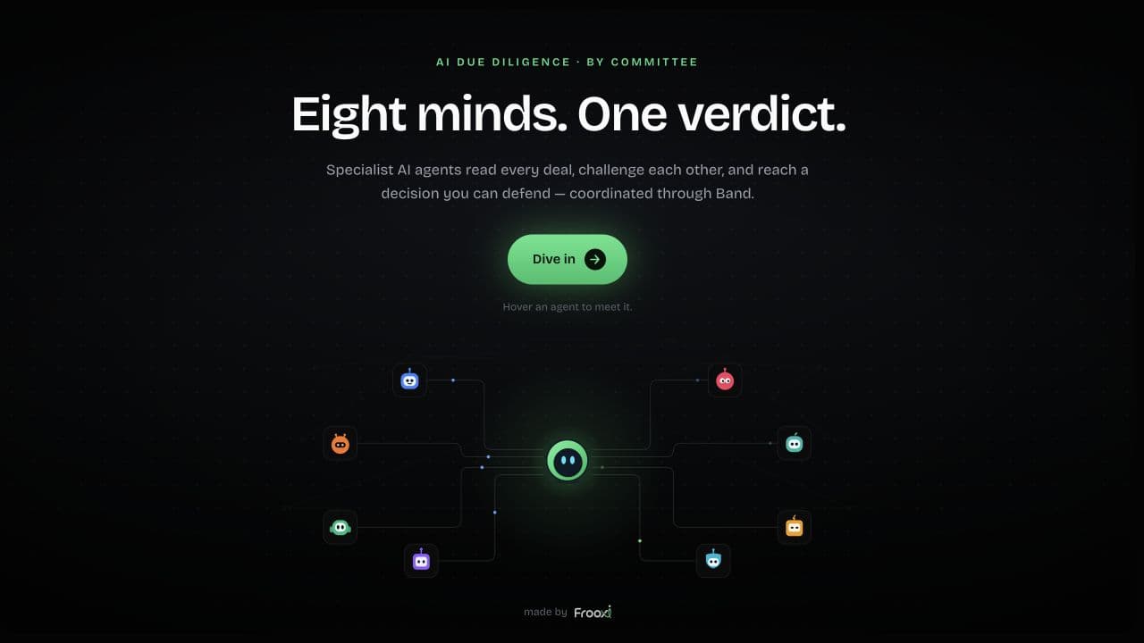 DueDiligenceOS — Live demo / Agent committee