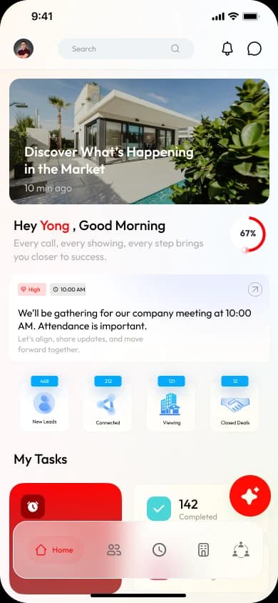 Mateluxy App — Home