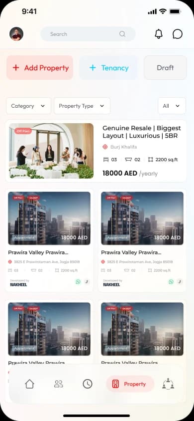 Mateluxy App — Properties
