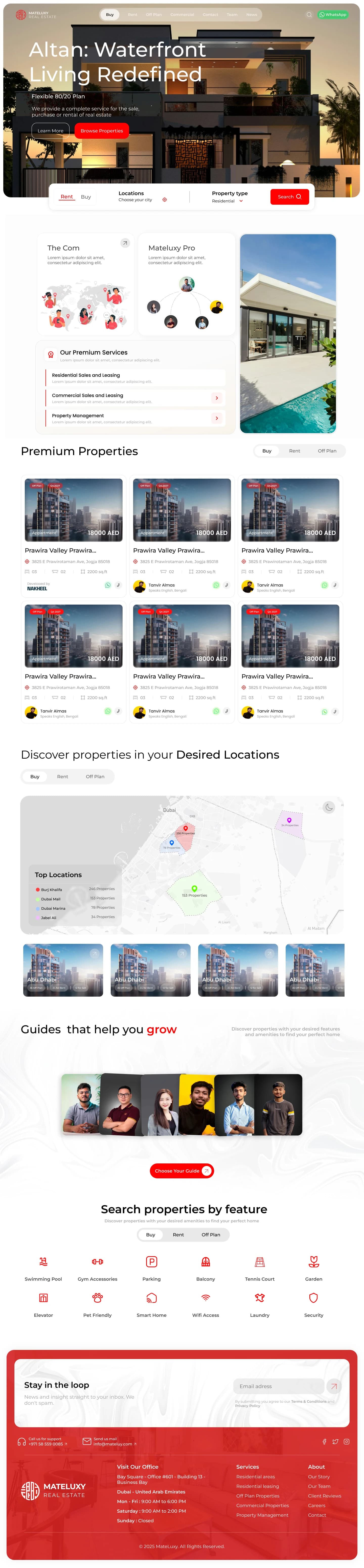 Mateluxy Website — Full website design
